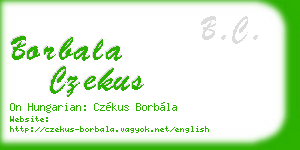 borbala czekus business card